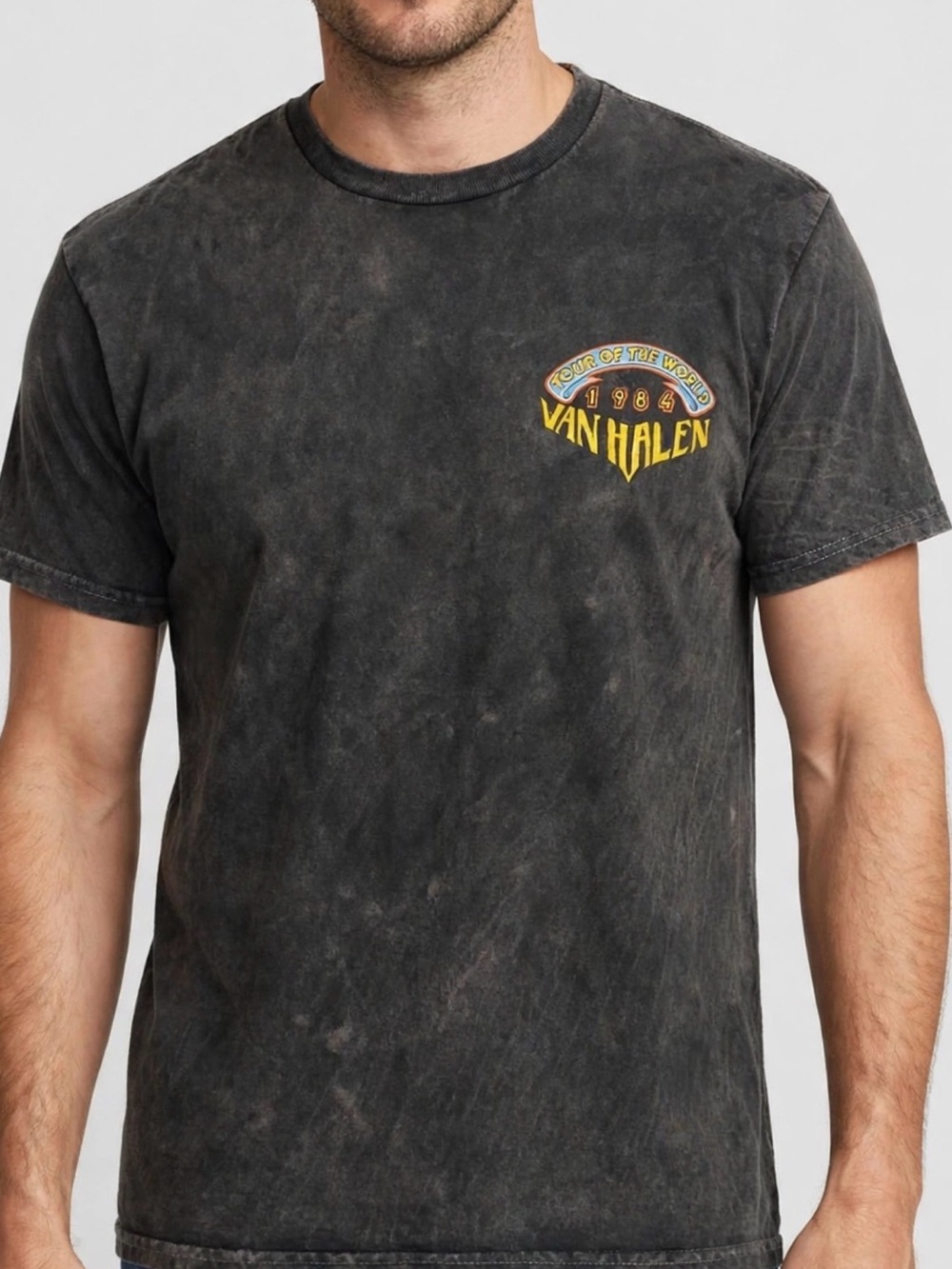 Men's Vintage Black Graphic Tee